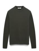 Selected Slhdane Ls Knit Structure Crew Neck Noos Grön