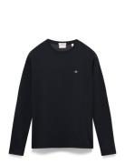 GANT Slim Shield Ls T-Shirt Svart