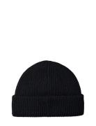 Selected Slhmason Merino Sailor Wool Beanie Svart