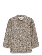 MSCH Copenhagen Mschcielo Amabella 3/4 Shirt Aop Svart