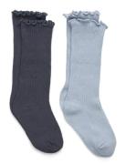 Mango 2 Pack Ribbed Socks Grå