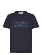 THE ANIMALS OBSERVATORY Navy Orion T-Shirt Marinblå