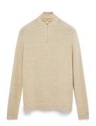 ONLY & SONS Onsedward Reg 7 Wool Half Zip Knit Cs Beige