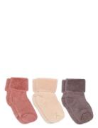 Mp Denmark Wool Baby Socks - 3-Pack Brun
