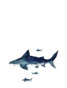 RoomMates Wallstickers - Giant Shark Blå