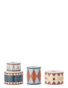 Bloomingville Bitja Candle Holder Multi/patterned