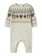 Name It Nbnralko Ls Knit Suit Beige