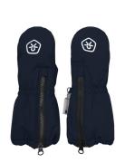 Color Kids Mittens Long W. Zipper Svart