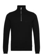 Lindbergh 100% Recycle Knit Half Zip Svart