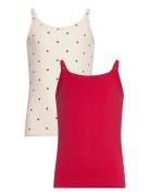 The New Tnthe New Strap Top 2-Pack Kräm