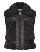 Minus Msalda Faux Fur Vest Svart