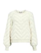 Object Objhollow L/S Re Knit Pullover Noos Vit