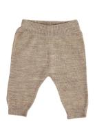 Smallstuff Pants, Flat Knit Merino Wool, Brown Beige