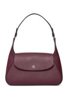 Lauren Ralph Lauren Crosshatch Medium Schylar Shoulder Bag Burgundy