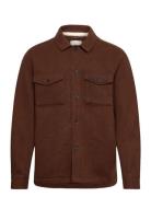 Anerkjendt Akoscar Boiled Wool Overshirt Brun