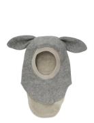 Huttelihut Balaclava Ears Wool Grå