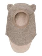 Huttelihut Balaclava Ears Wool Beige