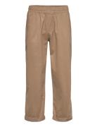 Revolution Loose Trousers With Vintage Wash And Elastic Waist Beige