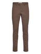 GANT Slim Cotton Herringb Pants Brun