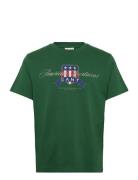 GANT Graphic Ss T-Shirt Grön