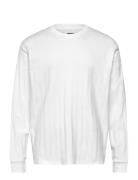 Jack & J S Jprblakole Ls Drop Needle Tee Styd Aw24 Vit