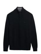 Superdry Wool Blend Half Zip Jumper Marinblå