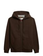 Superdry Essential Logo Zip Hoodie Hb Brun
