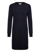 GANT Fine Merino Knitted Dress Marinblå