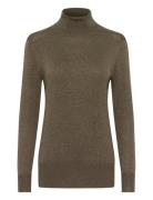 Kaffe Astrid Roll Neck Khaki Green