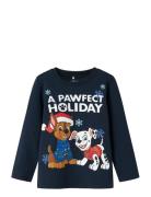 Name It Nmmstellan Paw Ls Top Cplg Marinblå