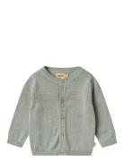 Wheat Knit Cardigan Sofus Blå