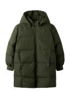 Name It Nkfmusk Puffer Jacket Long Tb Khaki Green