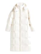 Tommy Jeans Tjw Alaska Grid Dwn Mxi Coat Ext Kräm