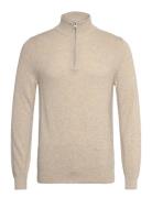 GANT Cotton Pique Half Zip Beige