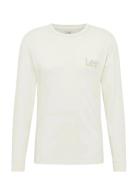 Lee Jeans Ls Wobbly Logo Tee Kräm