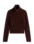 Tommy Jeans Tjw Nep 1/4 Zip Sweater Brun