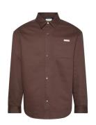 Calvin Klein Jeans 90S Padded Java Overshirt Burgundy