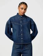 Wrangler Pintuck Shirt Blå