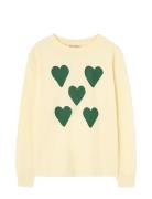 THE ANIMALS OBSERVATORY Hearts Yellow Dof Lonf Sleeve T-Shirt Gul