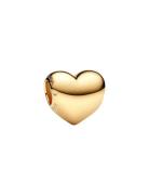 Pandora Engravable Medium Heart 14K Gold-Plated Charm Guld