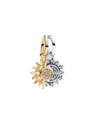 Pandora Sun And Moon Sterling Silver And 14K Gold-Plated Splittable Da...