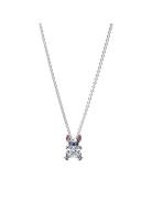 Pandora Disney Stitch Pendant Necklace With Clear Cubic Zirconia, Purp...