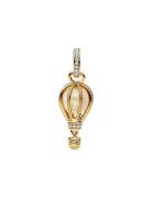 Pandora Air Balloon 14K Gold-Plated Dangle With Glittery Transparent M...