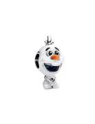 Pandora Disney Olaf Sterling Silver Charm With Orange, Black And Glitt...