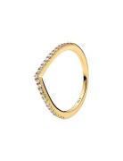 Pandora Wishb 14K Gold-Plated Ring With Clear Cubic Zirconia Guld