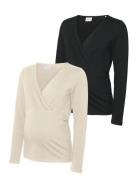 Mamalicious Mlkerrie Tess Ls Jrs Top 2-P Noos Multi/patterned