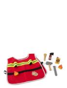 Dantoy Firefighter Play Set Wood In Giftbox 10 Pcs Multi/patterned