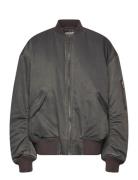 Weekday Over D Twill Bomber Jacket Grå