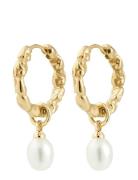 Pilgrim Shift Pearl Earrings Gold-Plated Guld