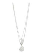 Pilgrim Shift Necklace 2-In-1 Set, Silver-Plated Silver